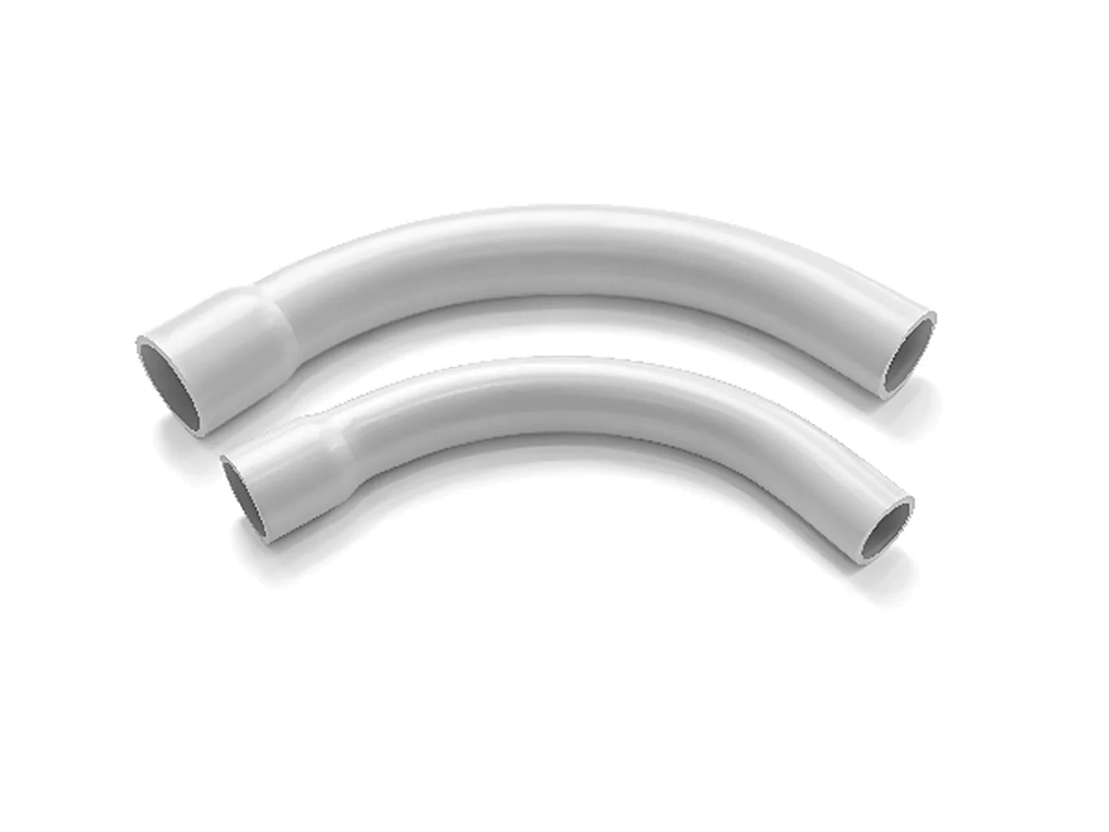 90 degree PVC elbow fitting